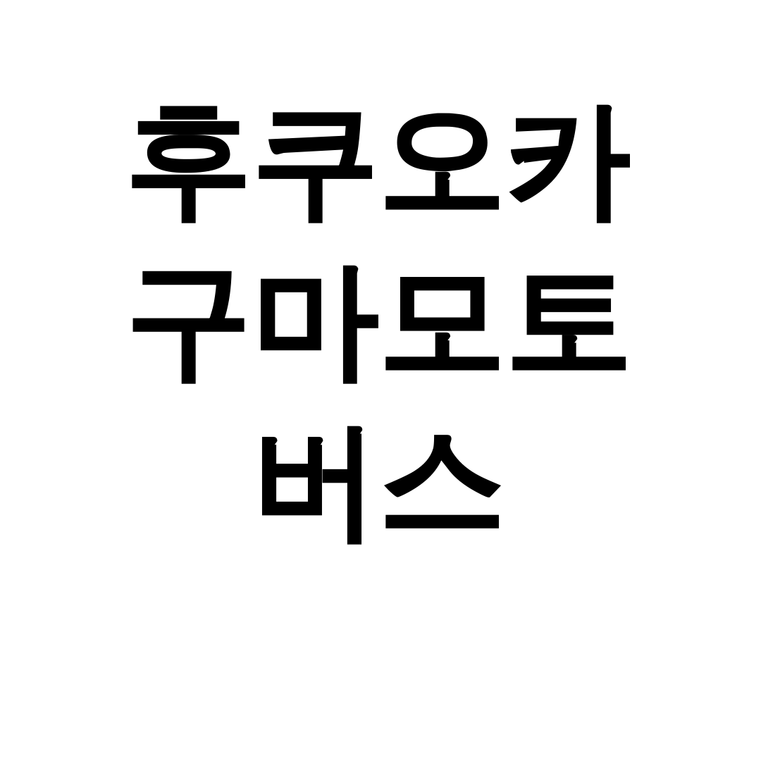 후쿠오카 구마모토 버스